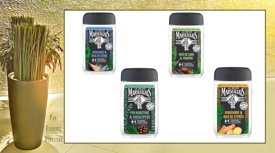 Le Petit Marseillais - Nouveaux gels douches 4 en 1 pour hommes