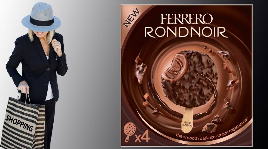 Ferrero Rondnoir présente l'expérience d'une glace au chocolat noir délicat