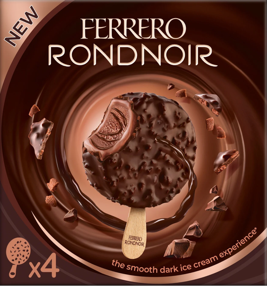 Ferrero Rondnoir présente l'expérience d'une glace au chocolat noir délicat