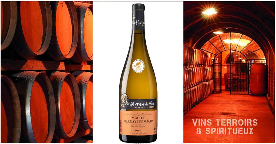 Les Orfèvres du Vin MÂCON Charnay - Domaine Les Perserons 2022 - Mâcon Charnay Blanc décroche l'Or