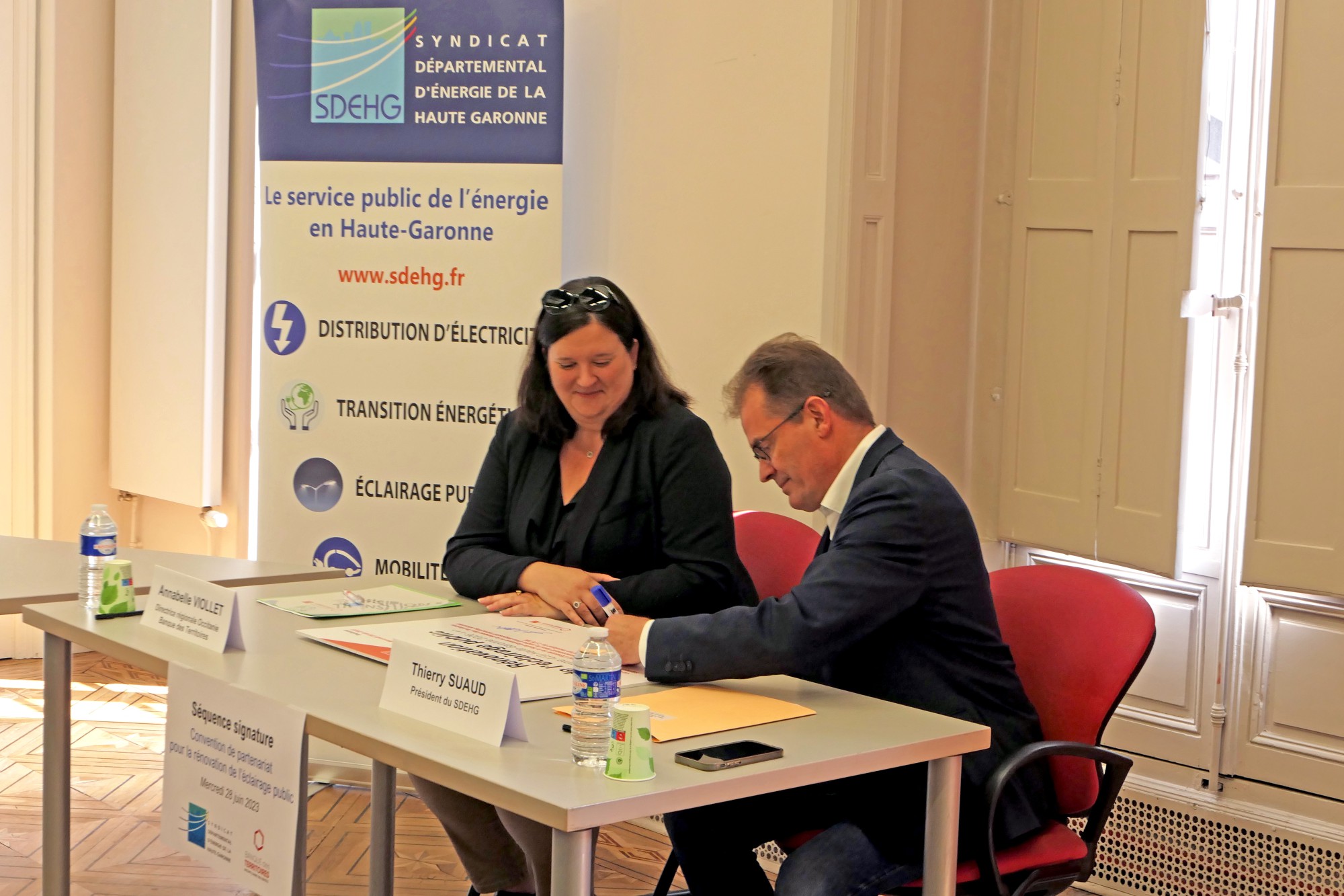 Haute-Garonne - Signature d'un partenariat entre le SDEHG et la Banque des Territoires