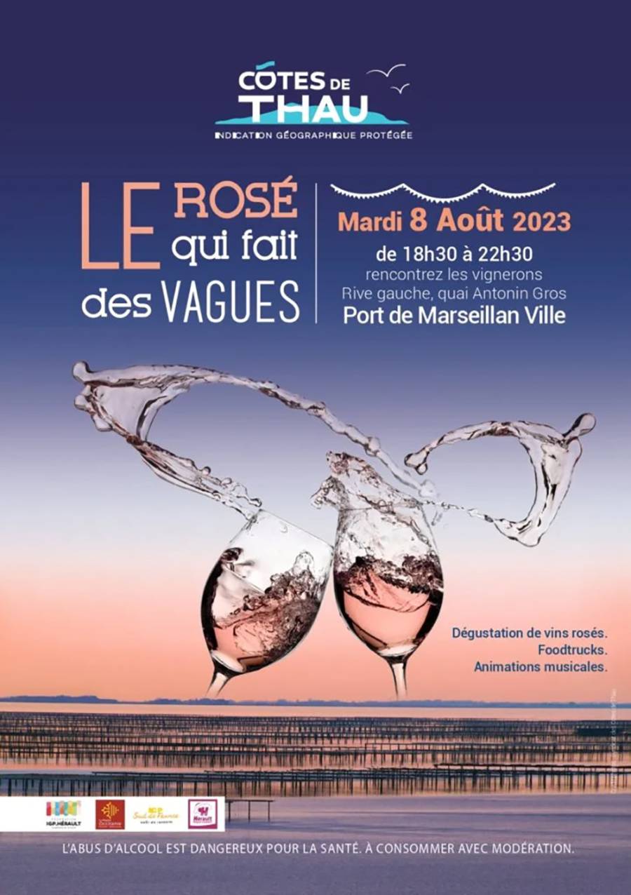Marseillan - Le Rosé qui fait des vagues : MARDI 8 AOUT 2023