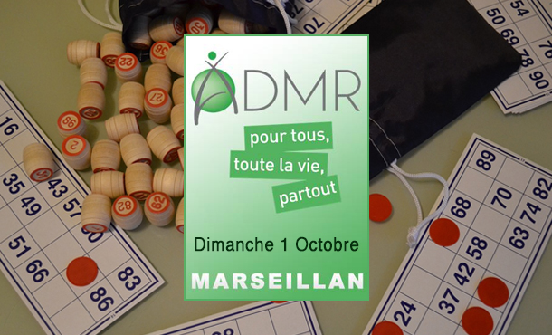 Marseillan - Loto de l'association de l'ADMR le dimanche 01 octobre 2023 de 15:30 à 19:00