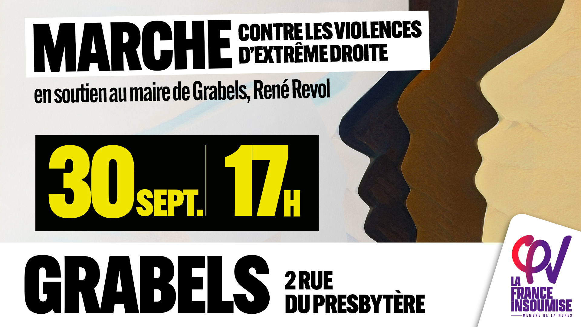 FRANCE - Samedi 30 septembre, Marche de soutien à René Revol, maire de Grabels