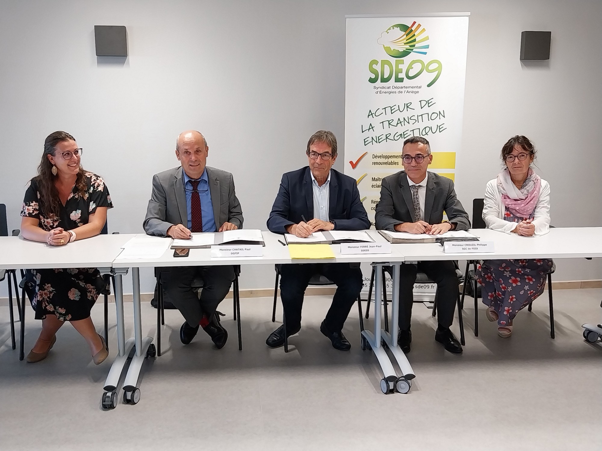 Foix - Le SDE 09 et la DGFIP renforcent leur partenariat