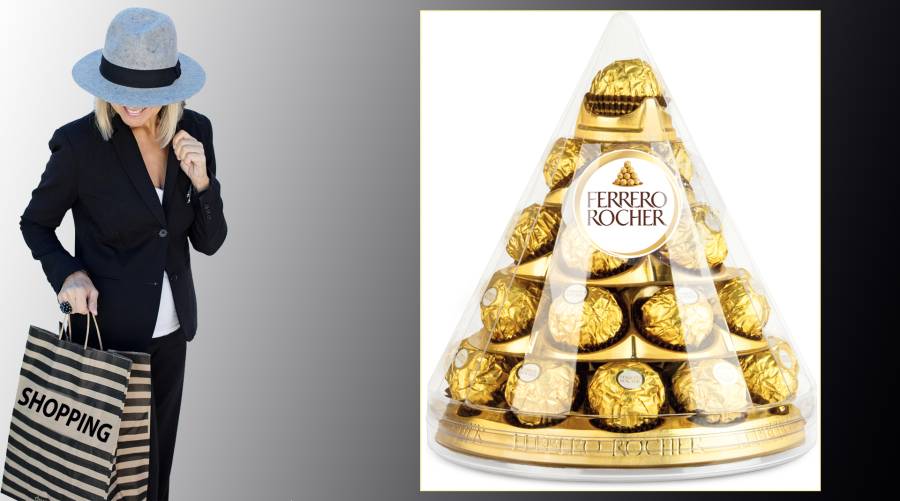 L'iconique Pyramide Ferrero Rocher égayera vos tables de Noël avec son design chic et unique !