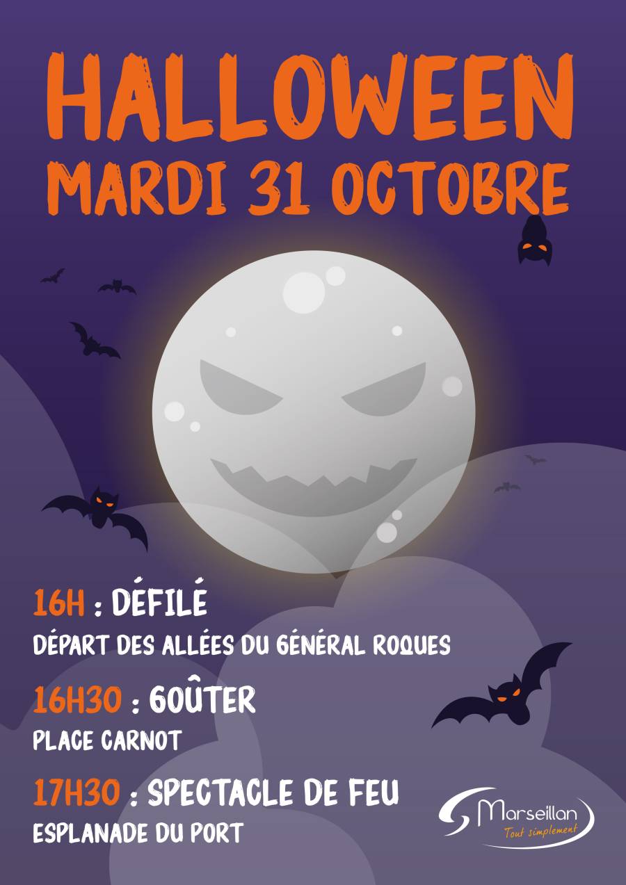 Marseillan - Le terrifiant après-midi d'Halloween Mardi 31 octobre 2023 aux allées du Général Roques