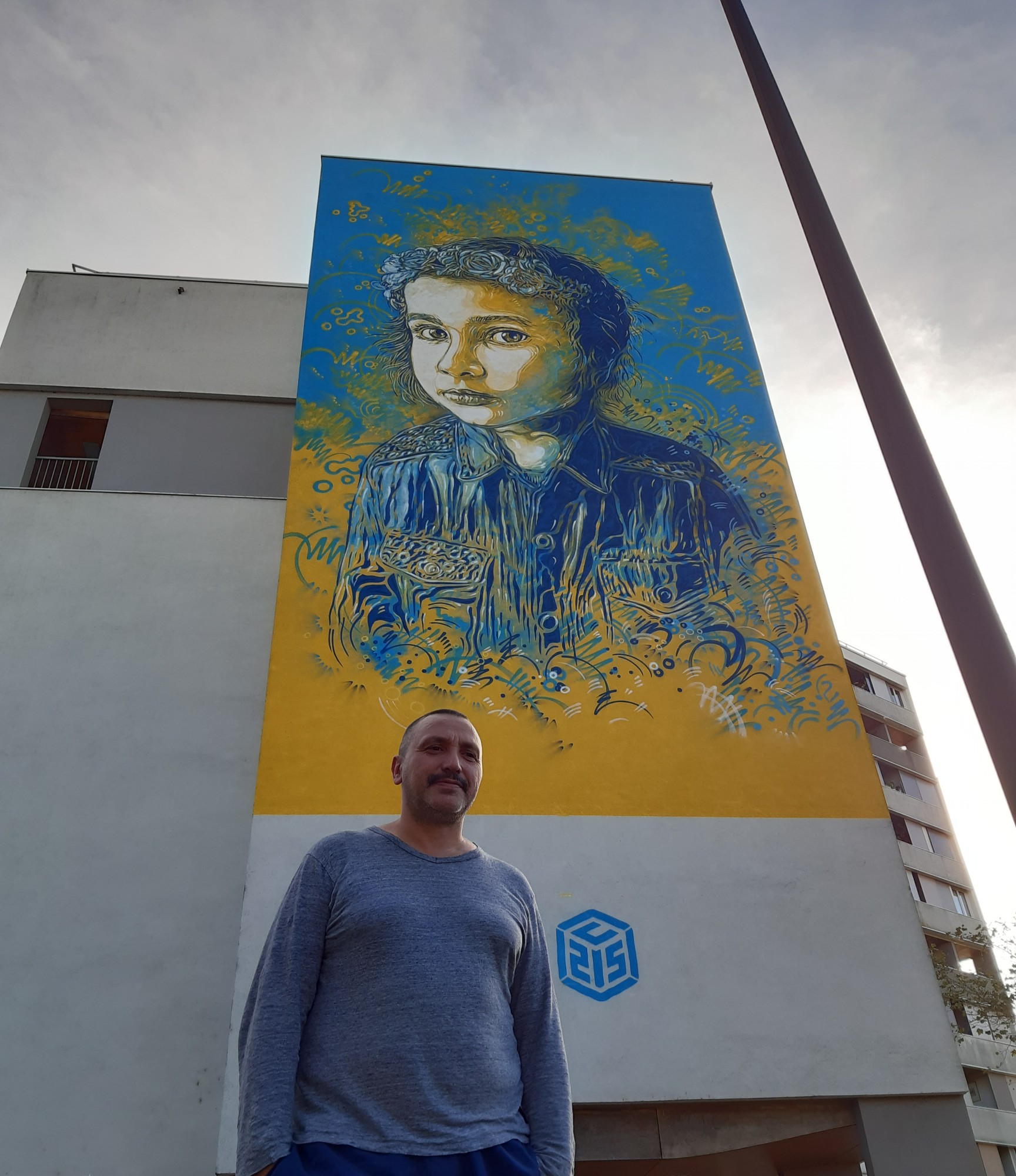 Toulouse - COOP'I.B. dévoile une fresque monumentale à Toulouse : Chiara, en hommage à l'Ukraine – by C215