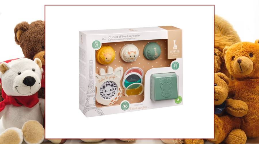 Coffret d'éveil sensoriel Sophie la girafe - Le cadeau idéal pour stimuler les sens de bébé tout en s'amusant !
