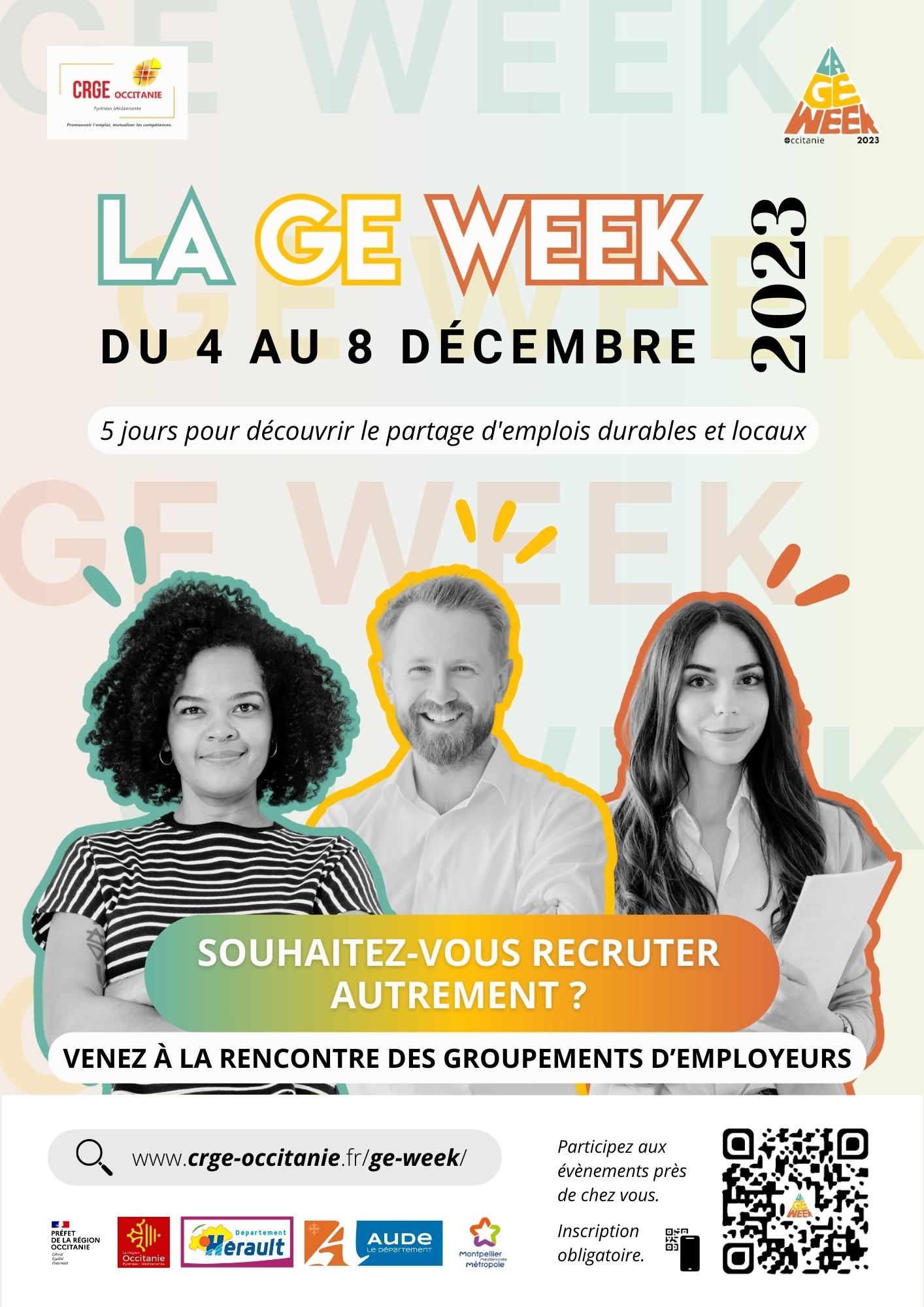 Occitanie - La GE Week 2023 - La semaine des Groupements d'Employeurs d'Occitanie - CRGE Occitanie