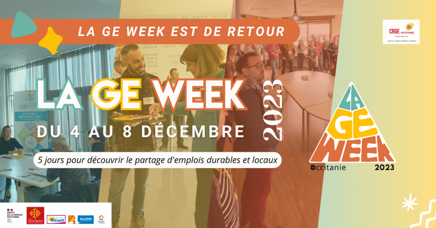 Occitanie - La GE Week 2023 - La semaine des Groupements d'Employeurs d'Occitanie - CRGE Occitanie