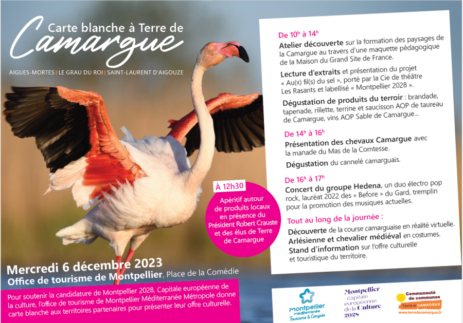 Montpellier - CARTE BLANCHE AUX OFFICES DE TOURISME - destination Terre de Camargue 