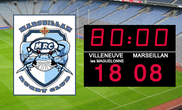 MARSEILLAN - Le Marseillan Rugby Club concède une défaite à l'extérieur sur le score de 18 à 8