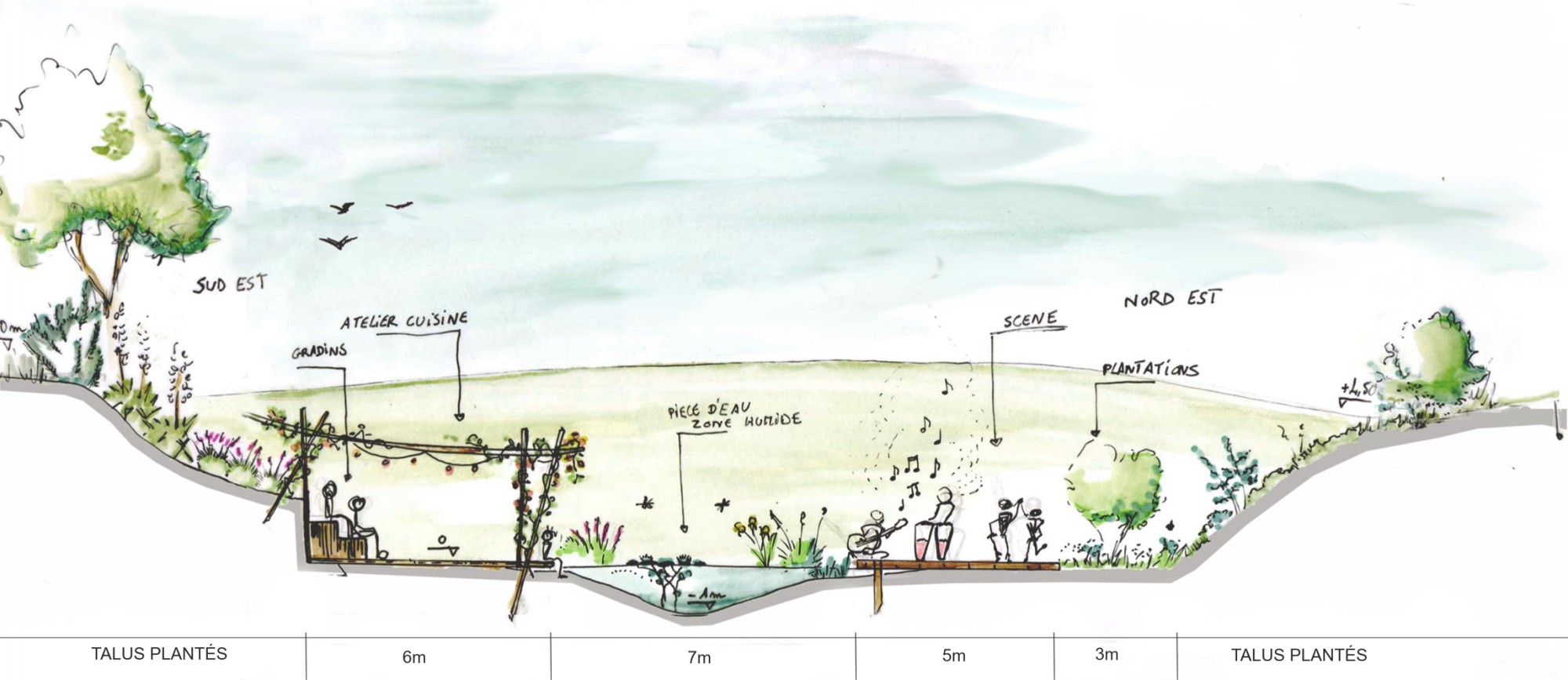Aveyron - Michael   FAYRET  souhaite transformer une retenue d'eau asséchée en un amphytheatre vegetal a 360°
