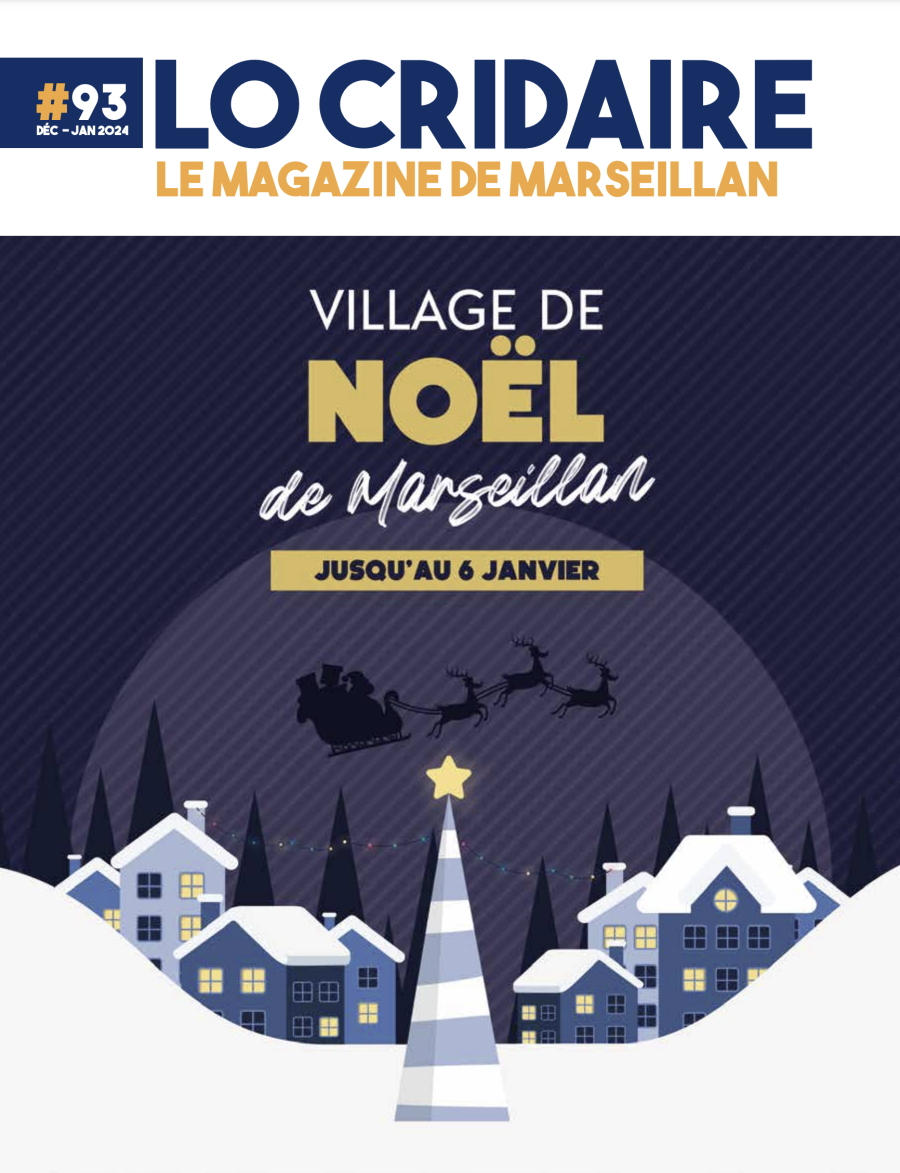 Marseillan - Le Magazine municipal Lo Cridaire N°93 de Décembre 2023 et Janvier 2024 est paru  