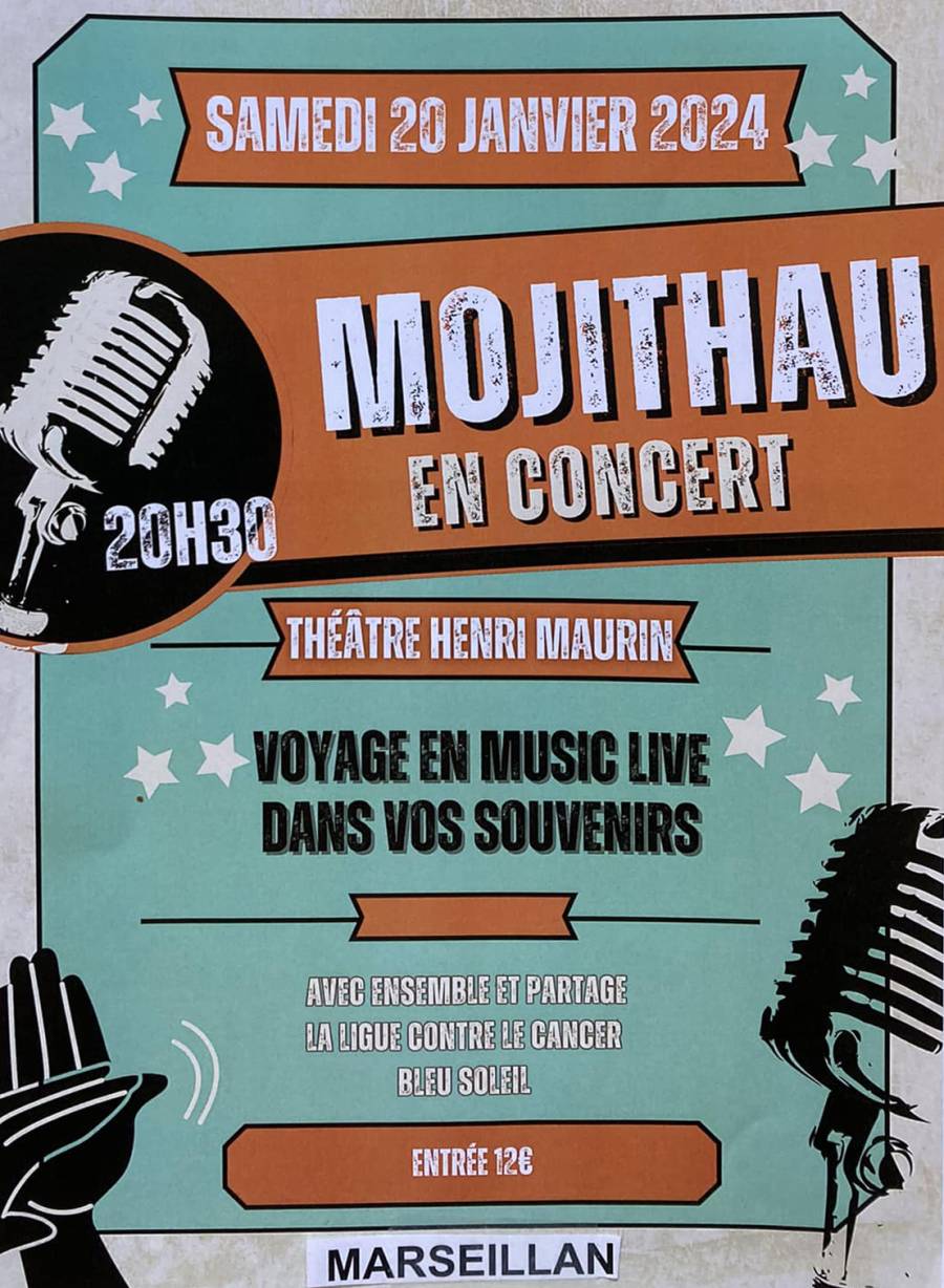 Marseillan - Les   MOJITHAU   seront en concert le 20 janvier au Théâtre Henri Maurin