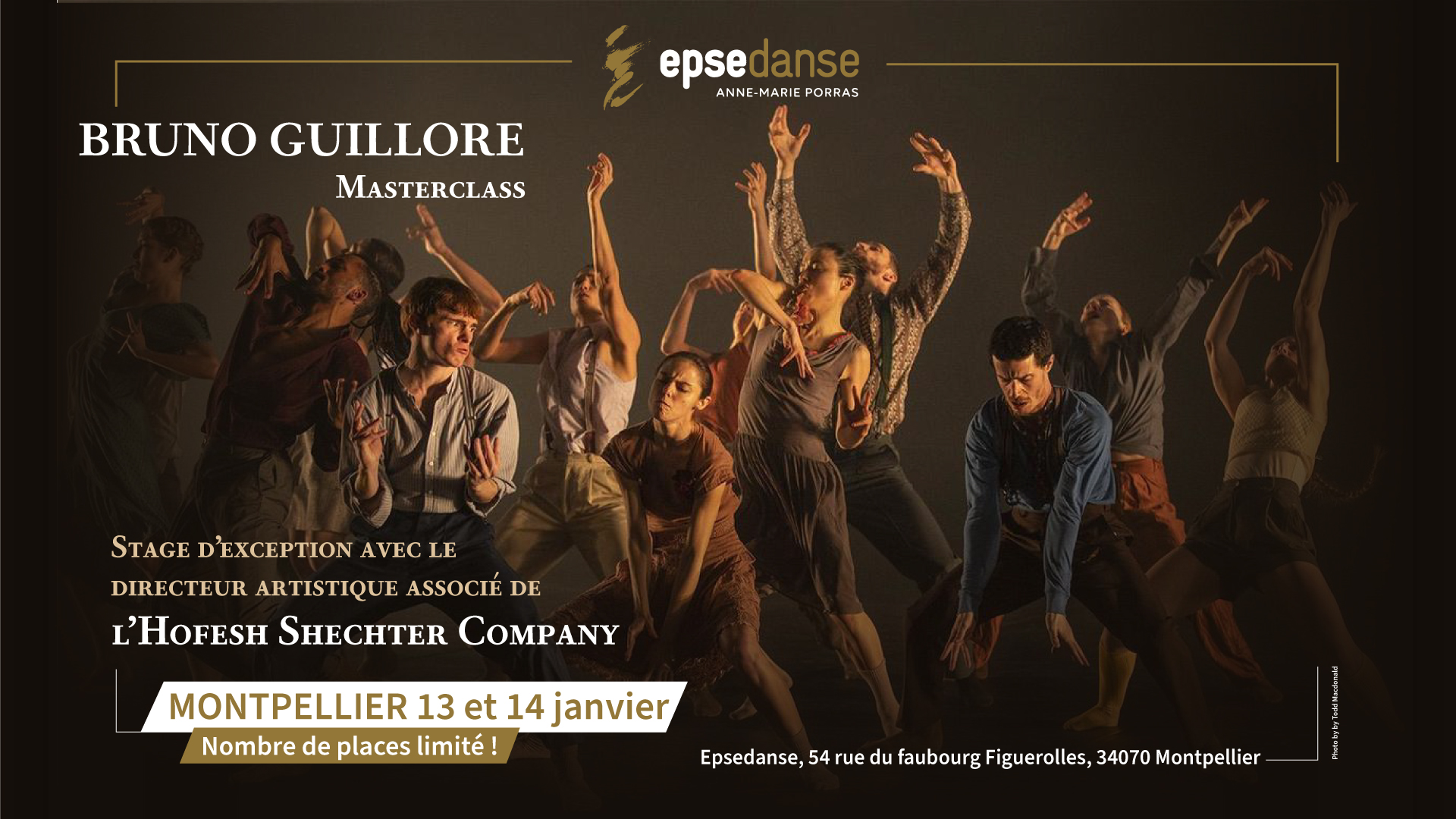 - Danse // Stage d'exception avec le directeur artistique associé de l'Hofesh Shechter Company !