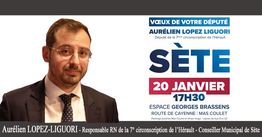 Sète - Vœux parlementaires d'Aurélien Lopez Liguori député de l'Hérault