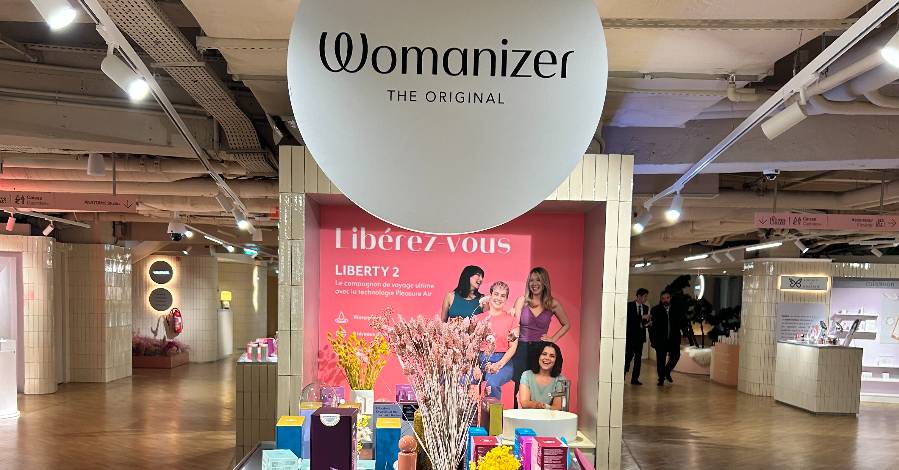 Womanizer aux Galeries Lafayette Haussmann à Paris jusqu'au 26 février prochain.