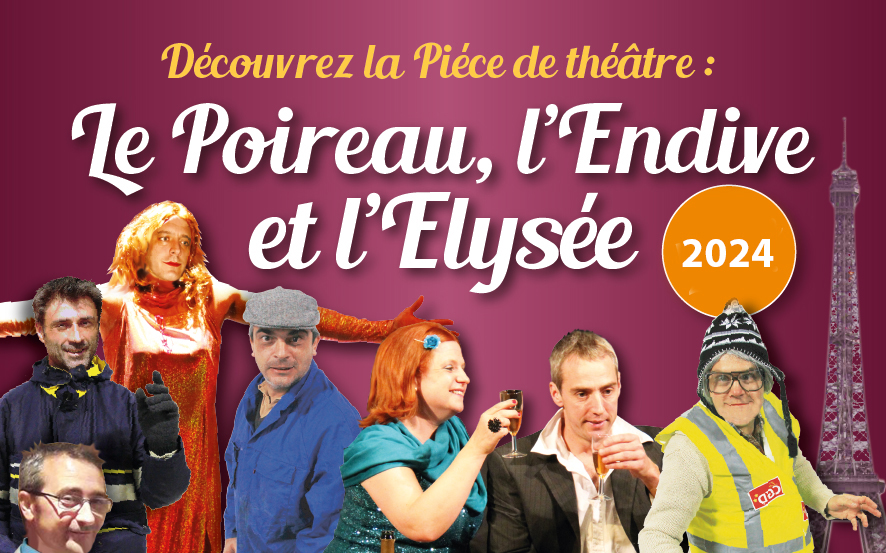 MARSEILLAN - Théâtre : Le poireau, l'endive et l'Élysée vendredi 15 mars au Theatre Henri MAURIN