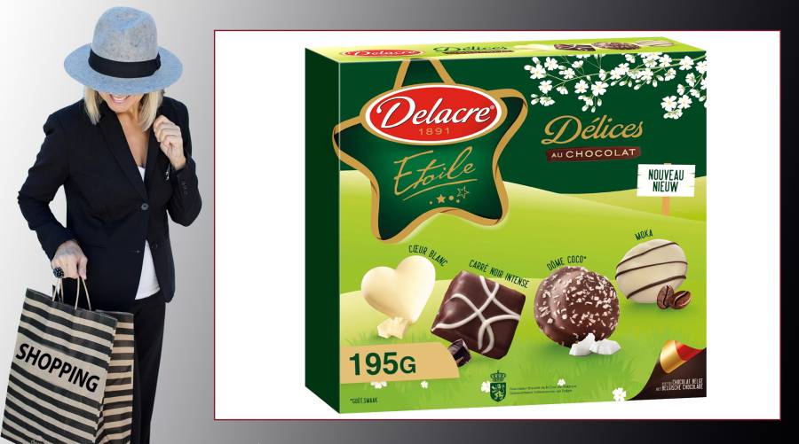 Biscuit Pâques Etoile délices au chocolat DELACRE