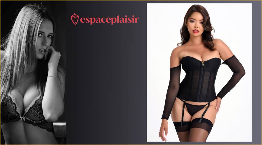 Lovehoney Lingerie - Corset manches longues Secret Silhouette noir