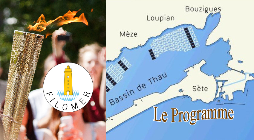 BASSIN DE THAU - Passage de la Flamme Olympique du 6 au 13 Mai avec l'association sétoise Filomer