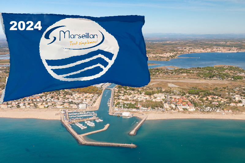 MARSEILLAN - Les ports de Marseillan Ville et Marseillan Plage, la Plage d'Honneur et la plage Robinson au palmarès Pavillon Bleu 2024 !