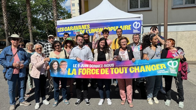 Pyrénées-Orientales - La tournée des quartiers populaires de Perpignan de la liste La France Insoumise / L'Union Populaire