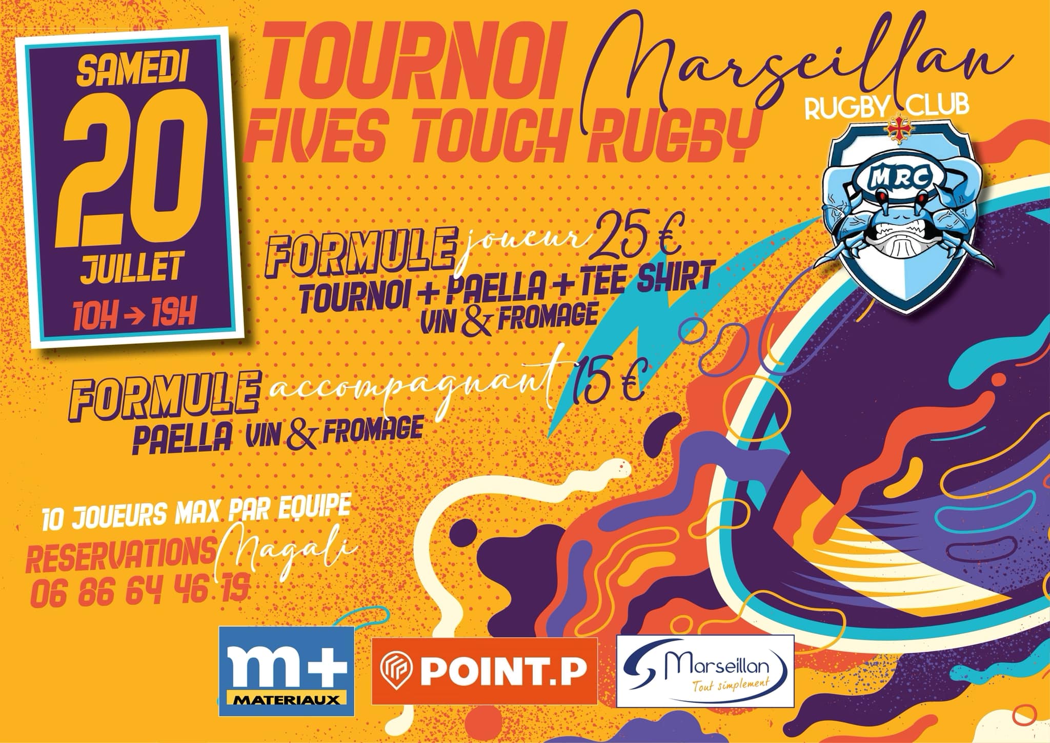 MARSEILLAN - Ne manquez pas la deuxième édition du Five Touch Rugby Marseillan Samedi 20 Juillet de 10 h à 19 h