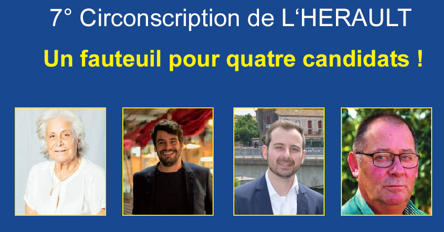 - Législatives 2024 - Liste des candidatures dans la 7ème circonscription de l'Hérault