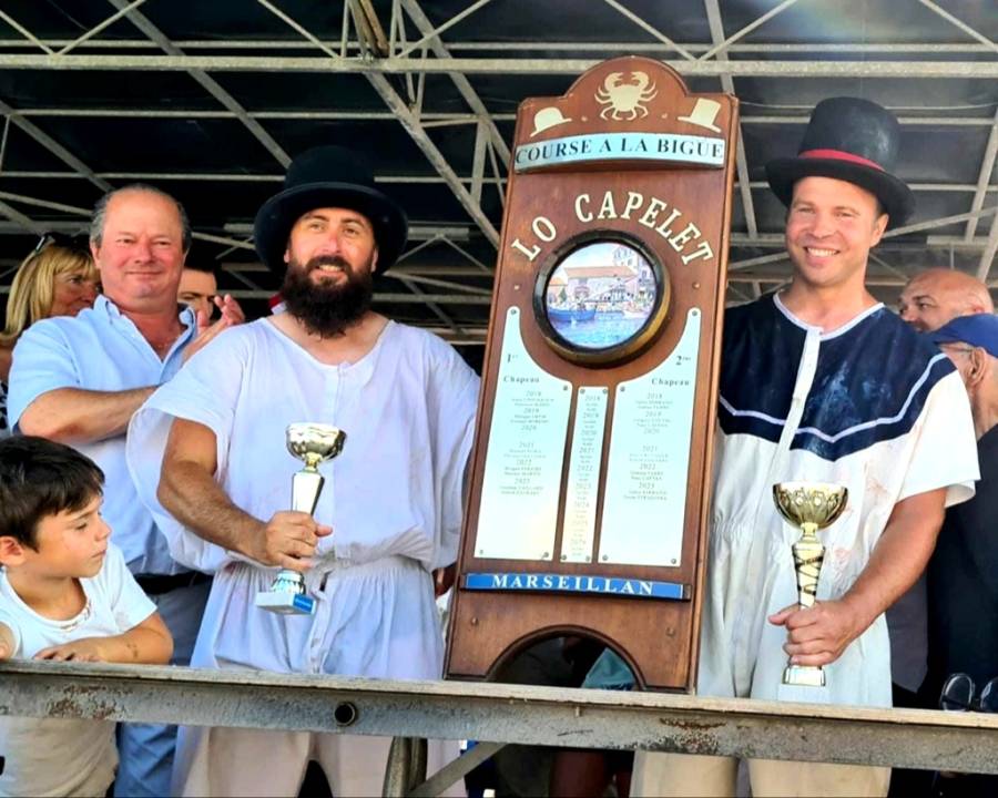 MARSEILLAN - Le capelet remporté de haute lutte par Nicolas Agullo (1er Chapeau) et Sébastien Michel (2° chapeau)
