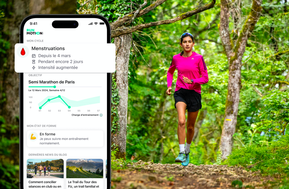 - RunMotion Coach prend en compte les cycles menstruels
