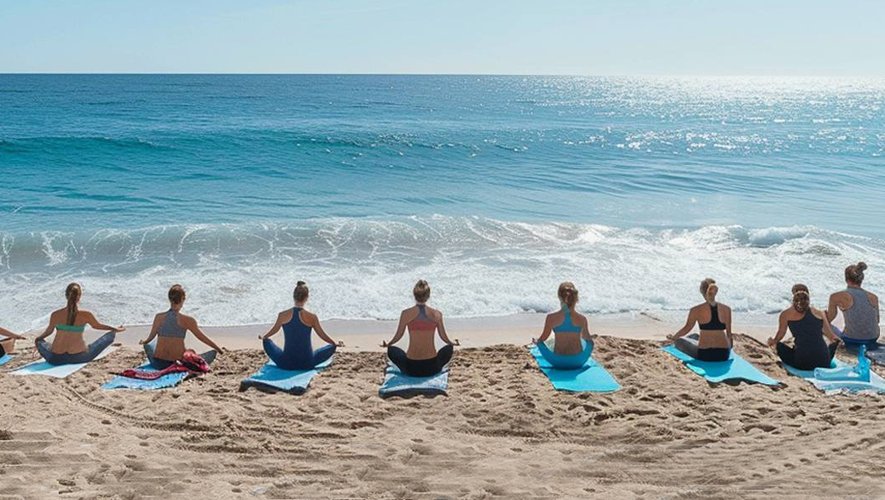 MARSEILLAN - Une saison de Yoga à la plage couronnée de succès .