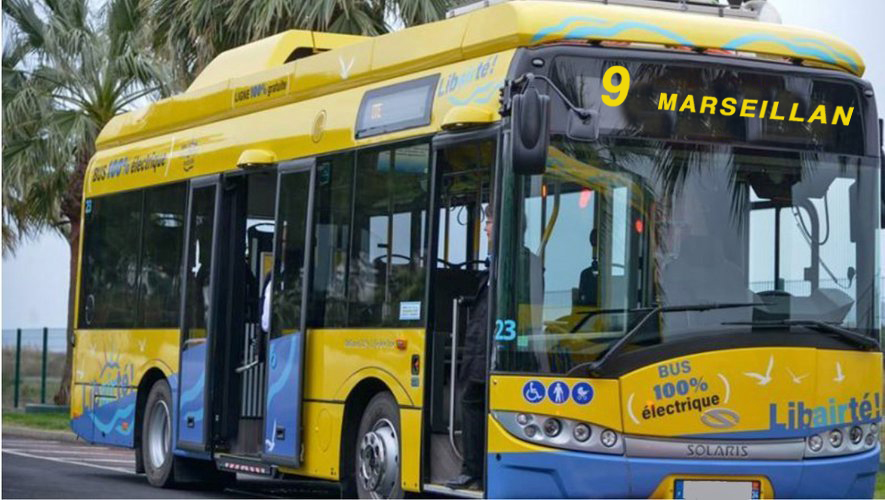 MARSEILLAN - Une trentaine d'arrêts de bus entre Sète et Marseillan Bus avec la Ligne 9