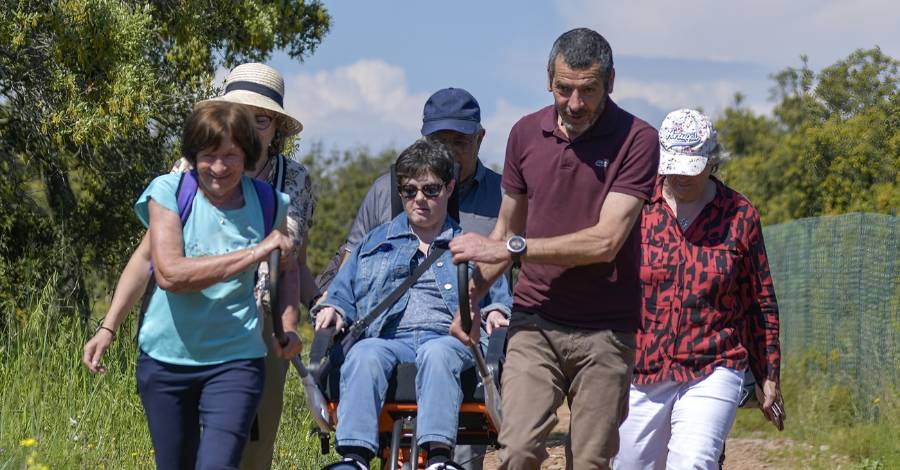 BASSIN DE THAU - Randonnée pour tous : la joëlette ouvre les chemins de la Moure à Villeveyrac