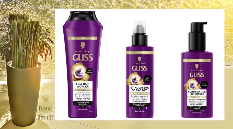 SCHWARZKOPF lance sa nouvelle routine gliss full hair wonder - Pour une chevelure plus dense après 6 semaines(1) !