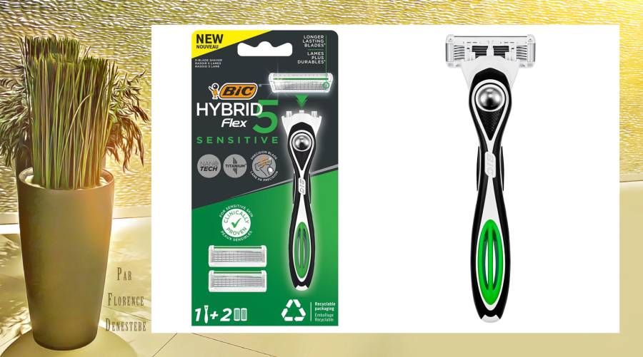 BIC® Hybrid 5 Flex Sensitive : Le rasoir rechargeable étudié pour les peaux sensibles !