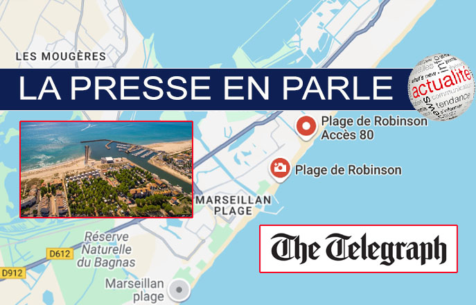 MARSEILLAN PLAGE - La plage du Robinson parmi les joyaux de France selon le Telegraph