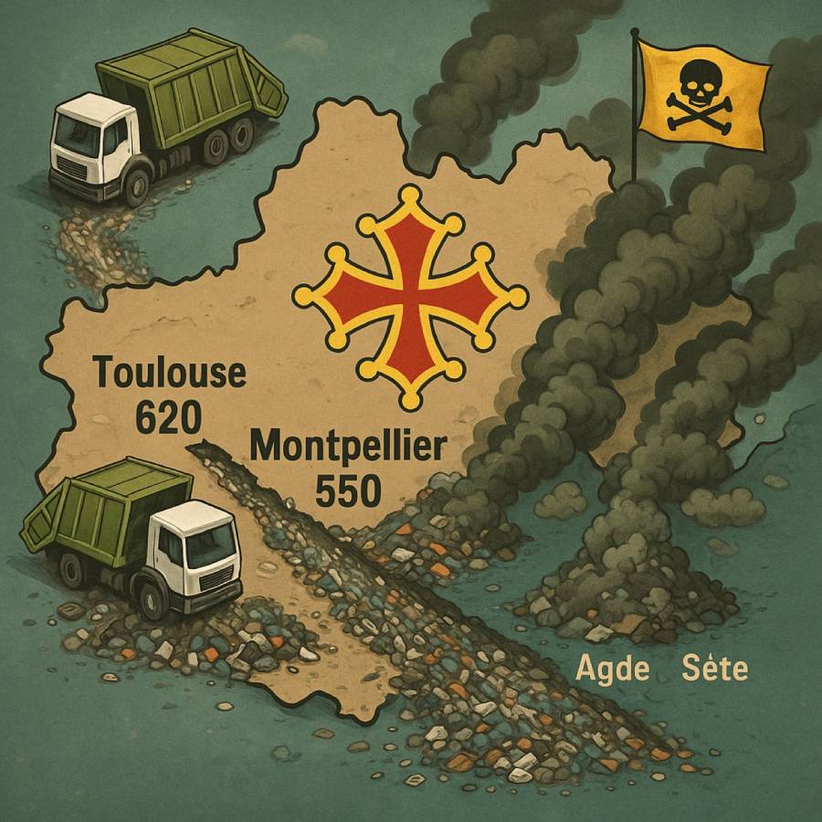 OCCITANIE - 616 kg de déchets par habitant : l'Occitanie au bord de la saturation »