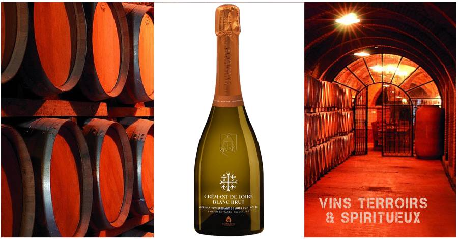 DUMNACUS Vignerons - Crémant de Loire Blanc Brut Appellation d'Origine Contrôlée Brut